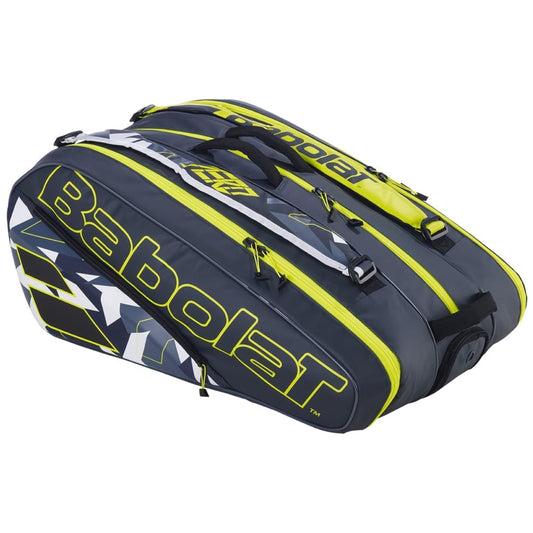 BABOLAT BAG ALCARAZ PURE AERO 12R GREY/YELLOW