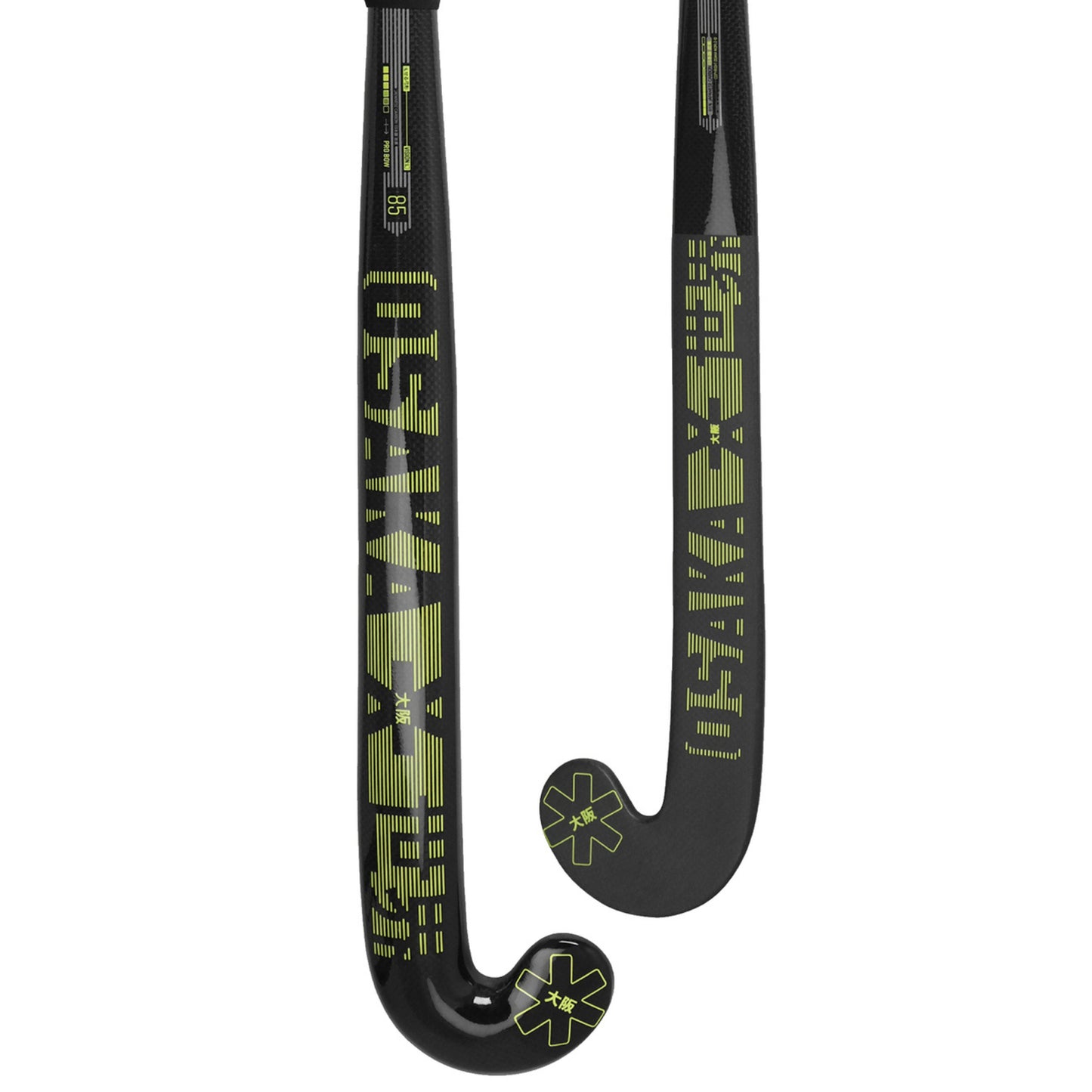 OSAKA HOCKEY STICK VISION 55 PRO BOW BLACK/YELLOW 37.5