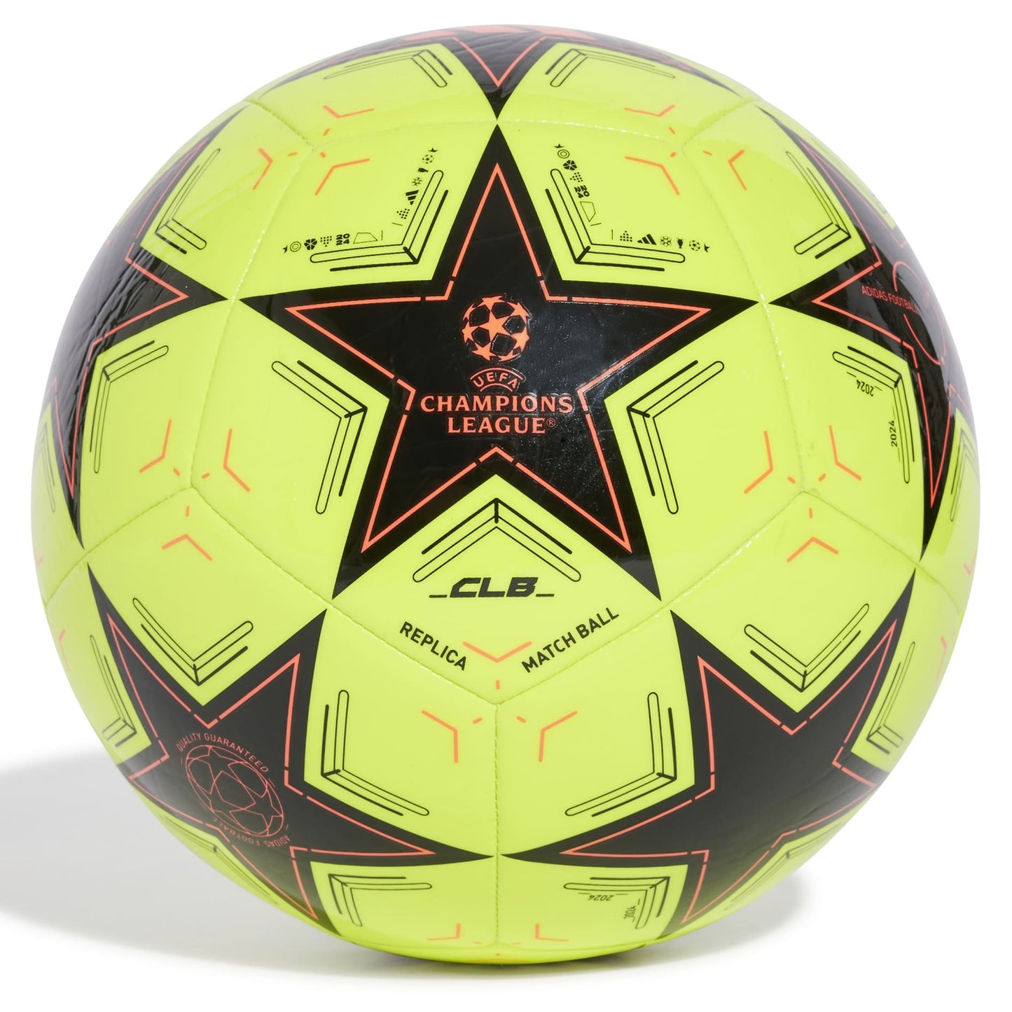ADIDAS BALL SOCCER UCL CLUB LEAGUE SOLAR YELLOW/BLACK (AW24)