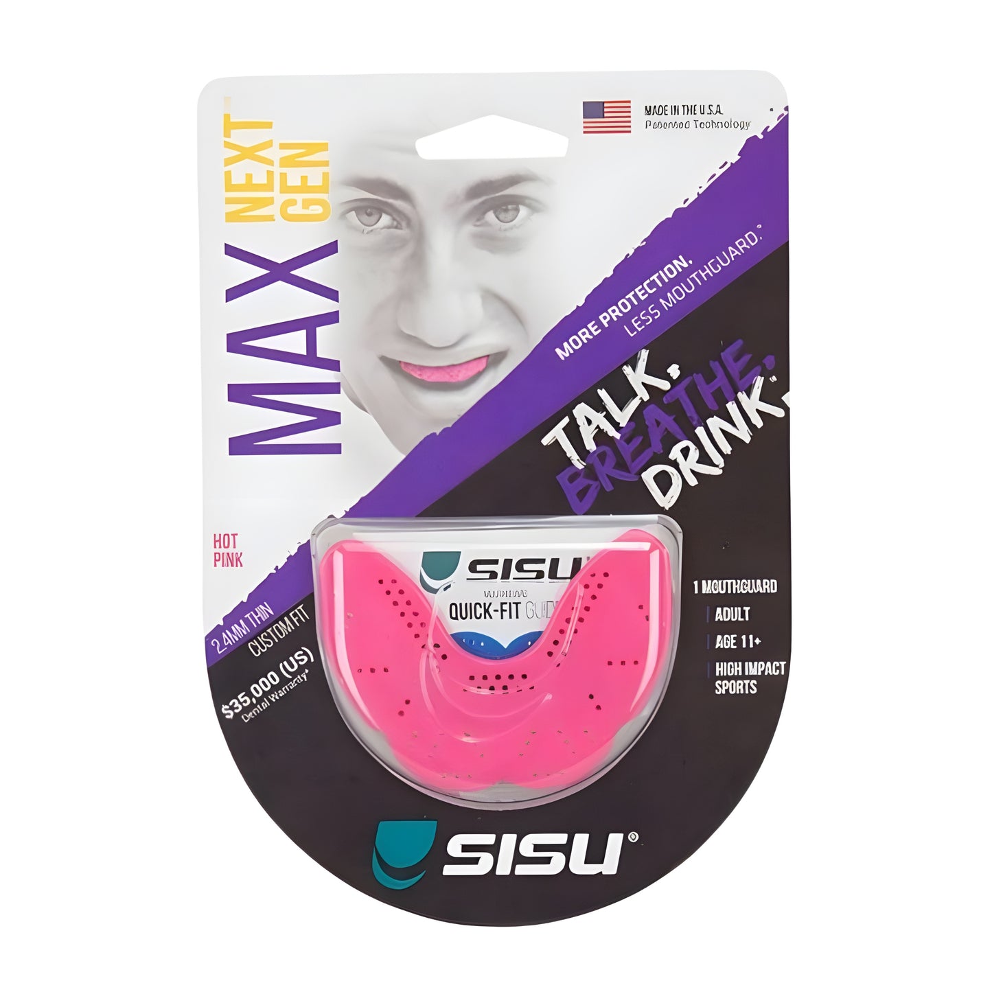 SISU MOUTHGUARD MAX 2.4MM ASSORTED