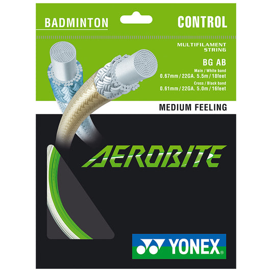 YONEX STRING BMT AEROBITE 22G WHT/GRN SET