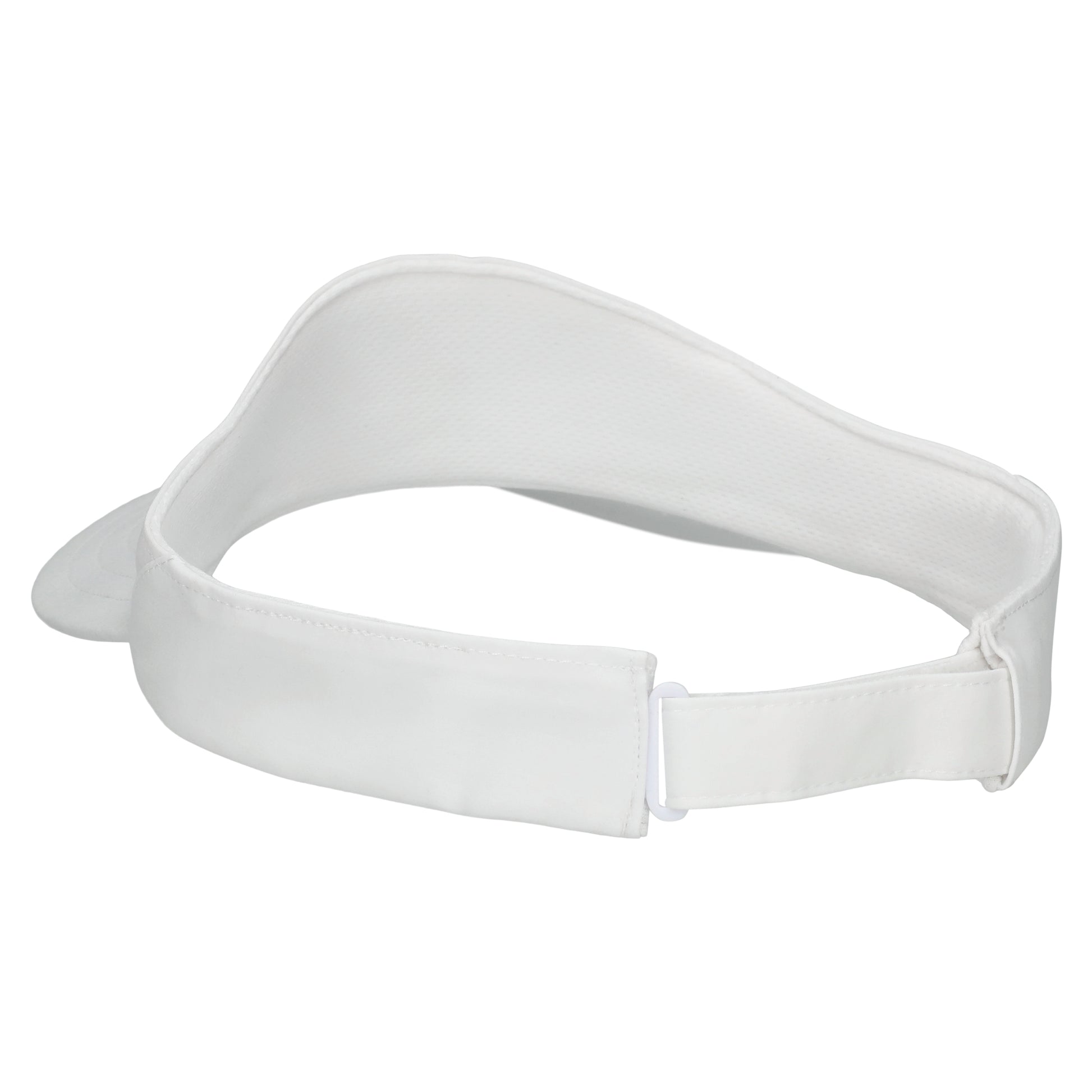 White visor on a white background