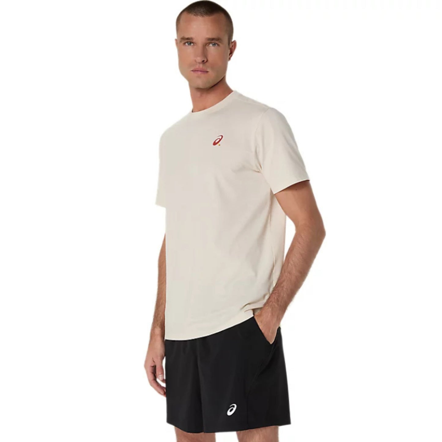 ASICS SHIRT TEE COURT GRAPHIC MN BIRCH (SS25)