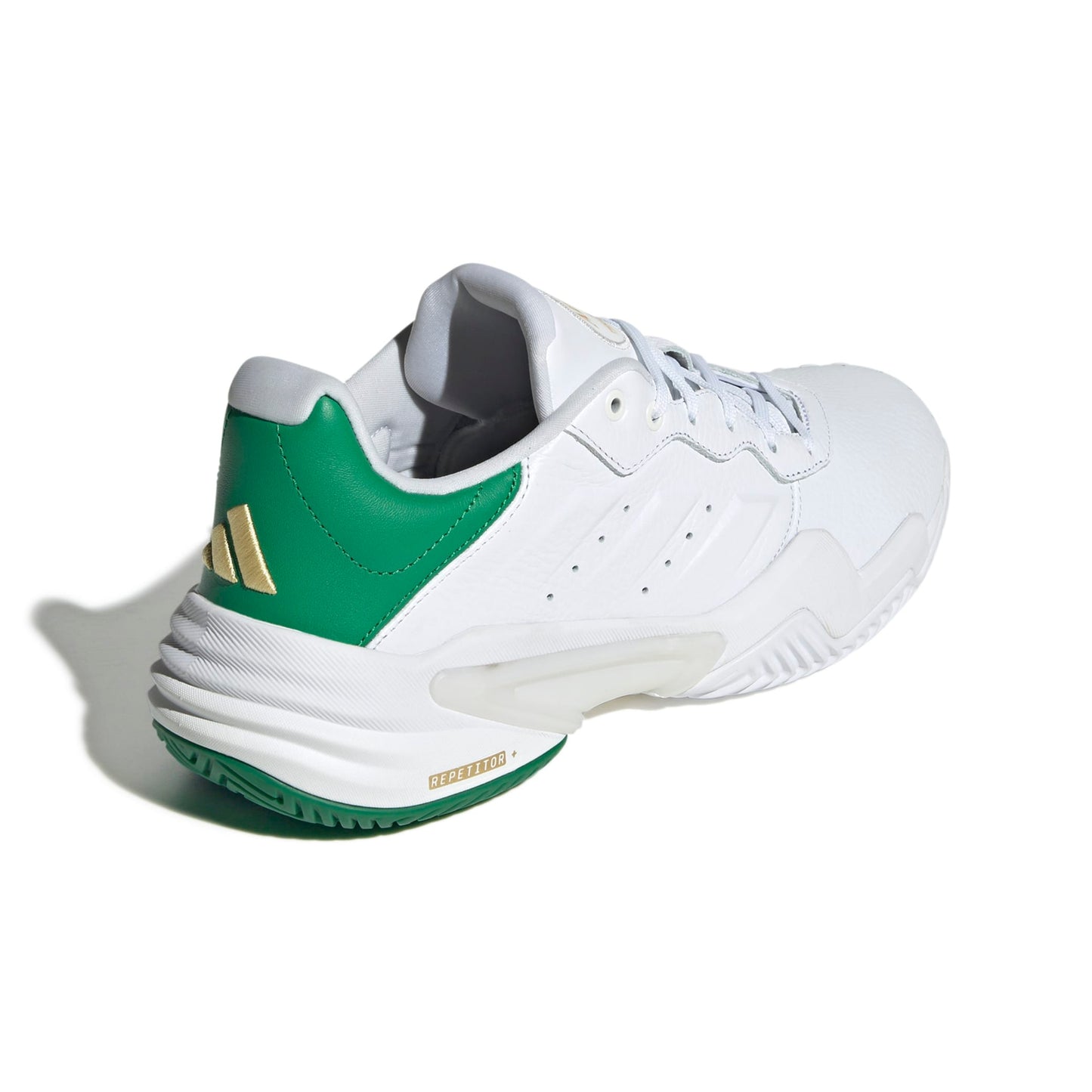 ADIDAS SHOE BARRICADE 13 LEATHER MN METALLIC/WHITE/GREEN (AW25)
