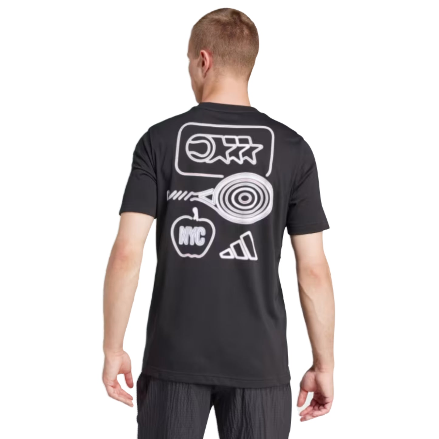 ADIDAS SHIRT TEE NYC CITY MN BLACK (AW24)
