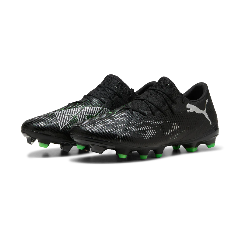 PUMA BOOT FUTURE 8 MATCH FG/AG BLACK/GRAY/FLUO GREEN (SS25)
