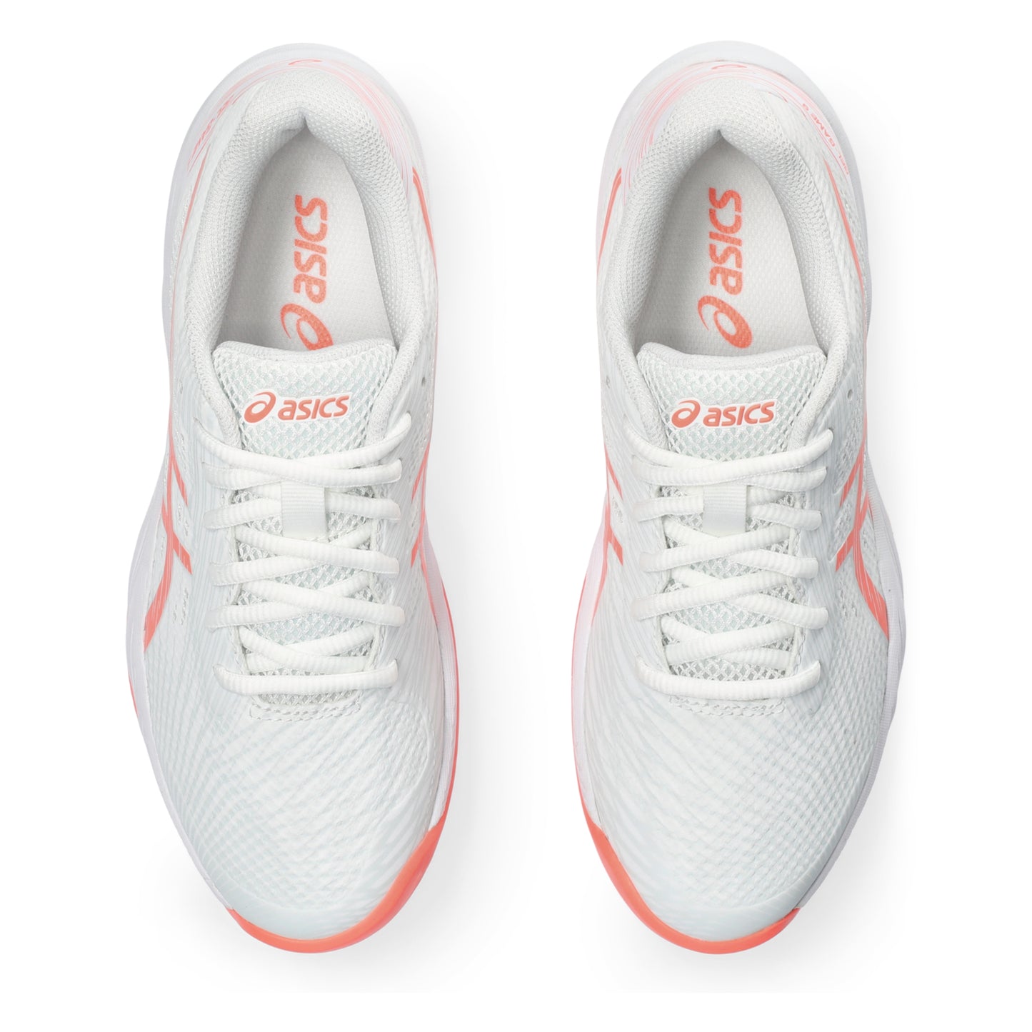 ASICS SHOE G-GAME 9 WN WHITE/SUN CORAL (SS24)
