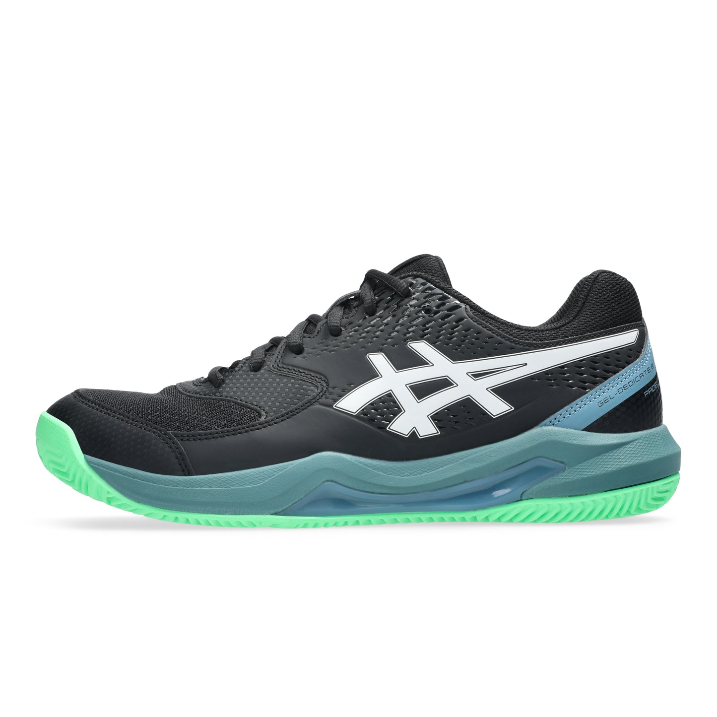 ASICS SHOE G-DEDICATE 8 PADEL MN BLACK/VITAL GREEN (SS26)