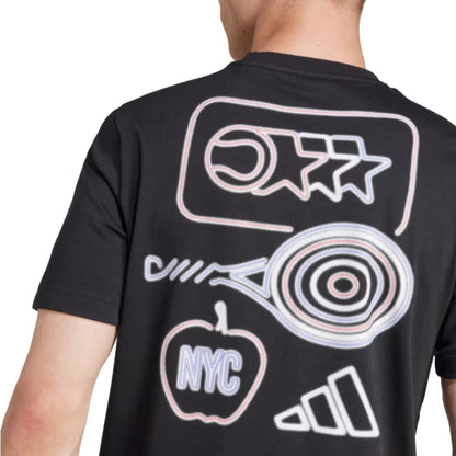 ADIDAS SHIRT TEE NYC CITY MN BLACK (AW24)