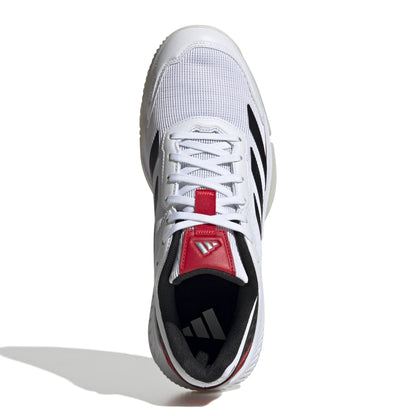 ADIDAS SHOE PADEL COURTQUICK MN WHITE/BLACK/LUCID RED (SS25)