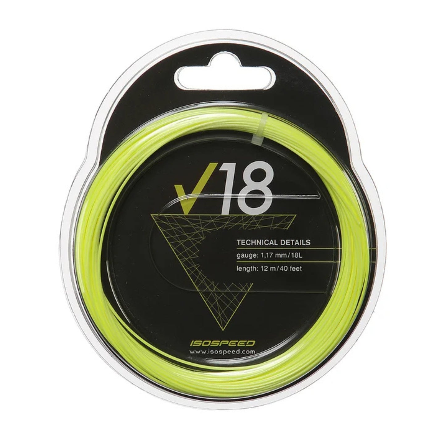 ISOSPEED STRING V18 YEL 18L 1.17MM SET