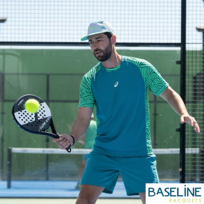 ASICS SHIRT TEE PADEL COURT PRINT MN MISTY PINE/VITAL GREEN (SS26)
