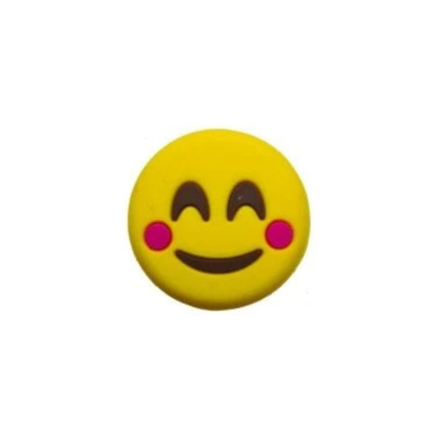 Smiley face dampener emoji with yellow background