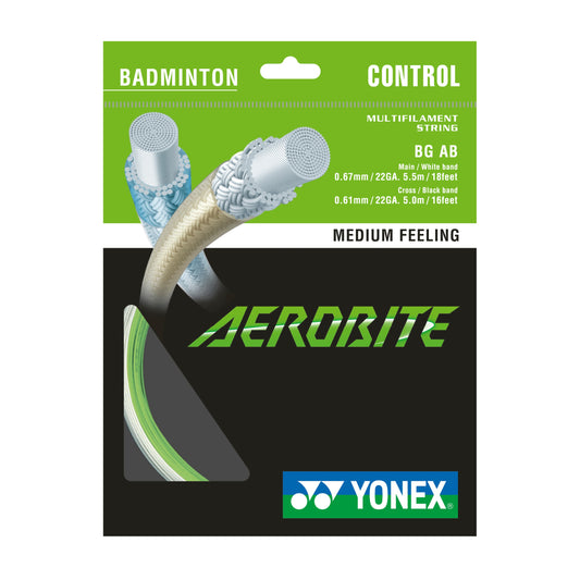 YONEX STRING BMT AEROBITE 22G WHT/GRN SET