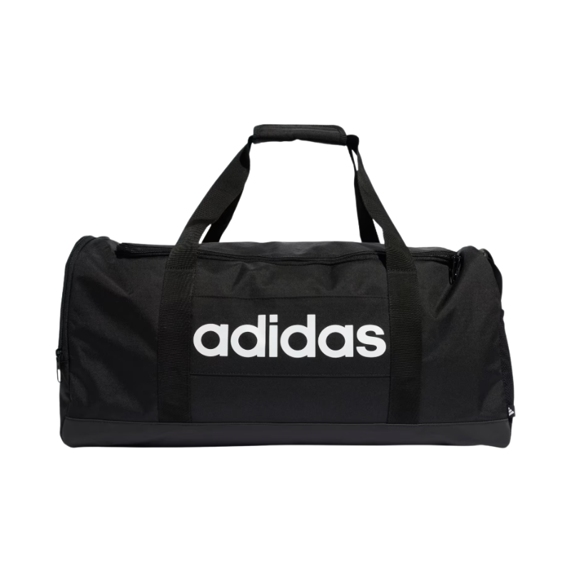 ADIDAS BAG DUFFEL LINEAR MEDIUM BLACK/WHITE
