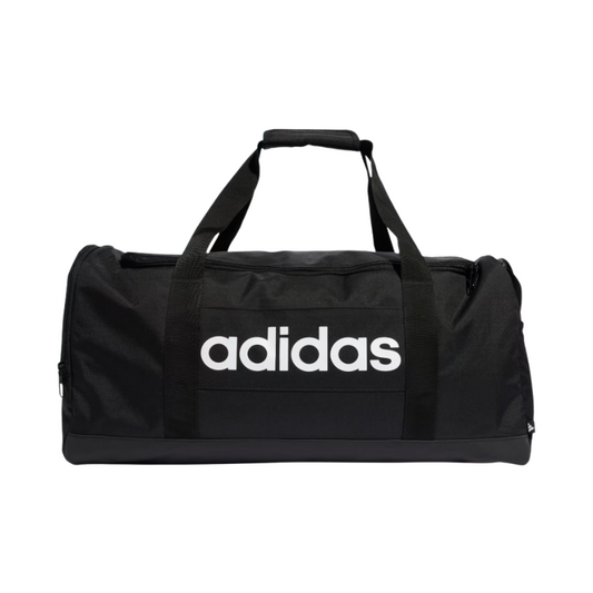 ADIDAS BAG DUFFEL LINEAR MEDIUM BLACK/WHITE