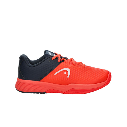 Red Head tennis shoe with black accents on a white background
