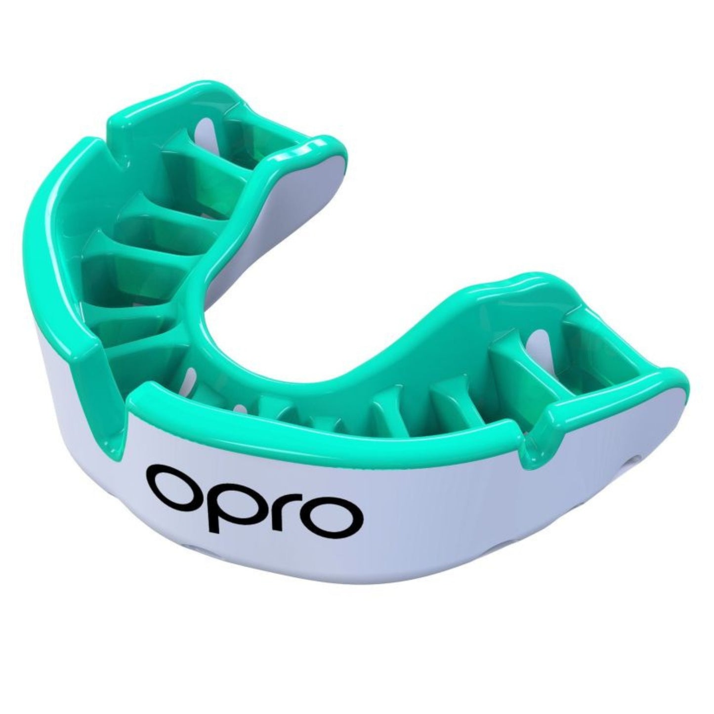 OPRO MOUTHGUARD GOLD SNR WHITE/MINT