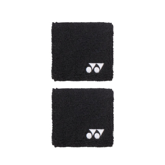 Two black wristbands with a logo on a white background