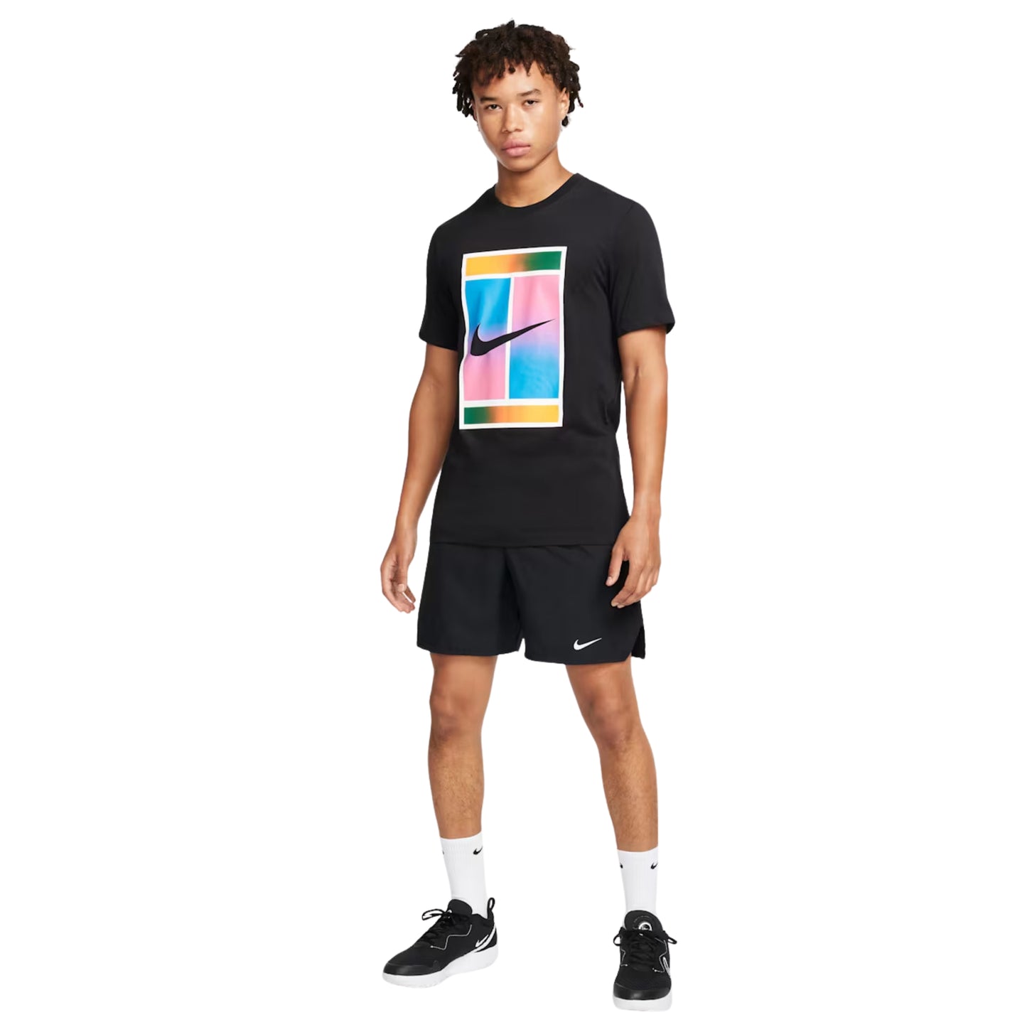 NIKE SHORT VICTORY 7 INCH MN BLACK/WHITE (SS26)