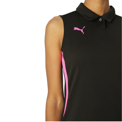 PUMA SHIRT TANK PADEL WOVEN BLACK/PINK (AW24)