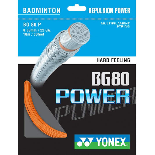 YONEX STRING BMT BG80 22G 0.68MM ORG SET