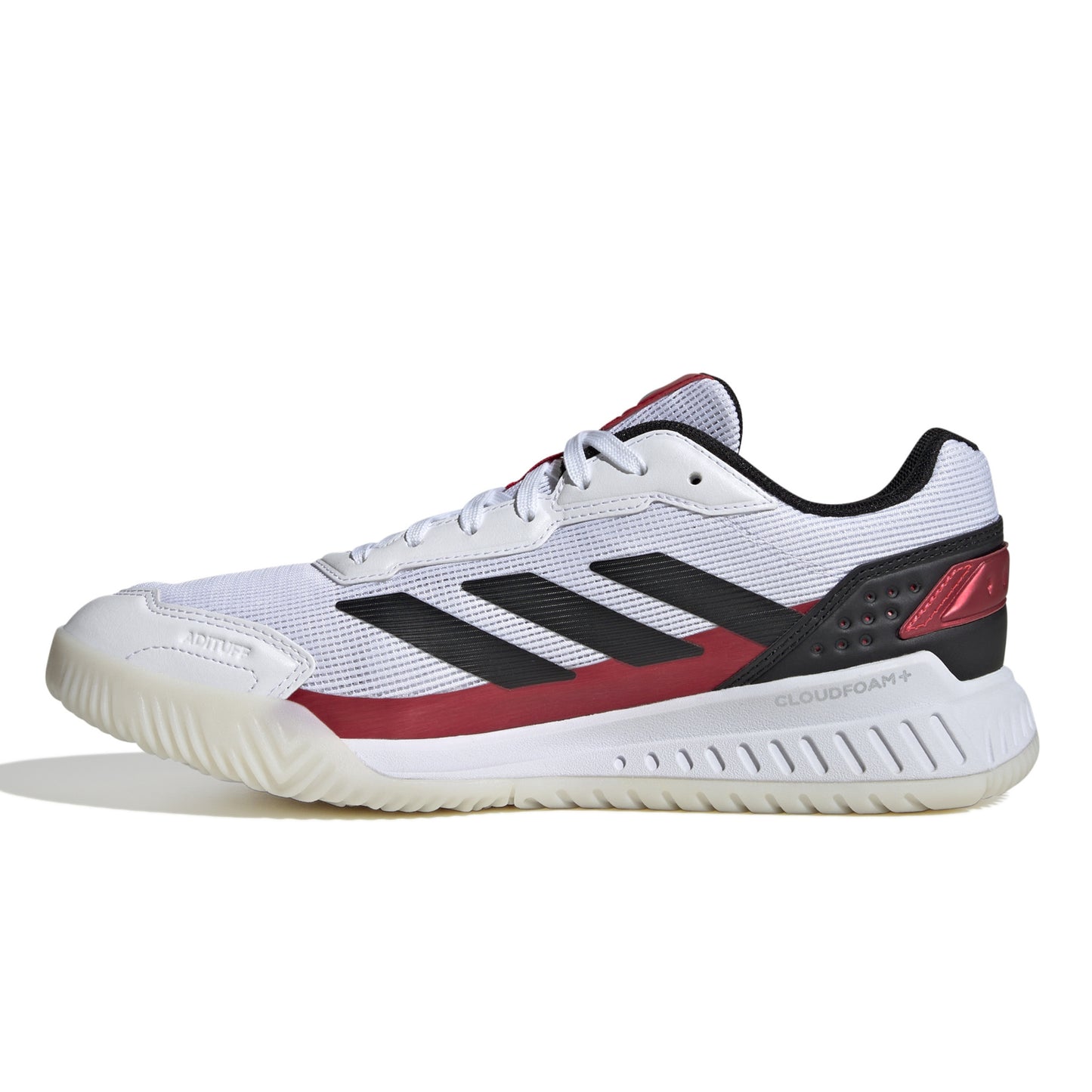 ADIDAS SHOE PADEL COURTQUICK MN WHITE/BLACK/LUCID RED (SS25)