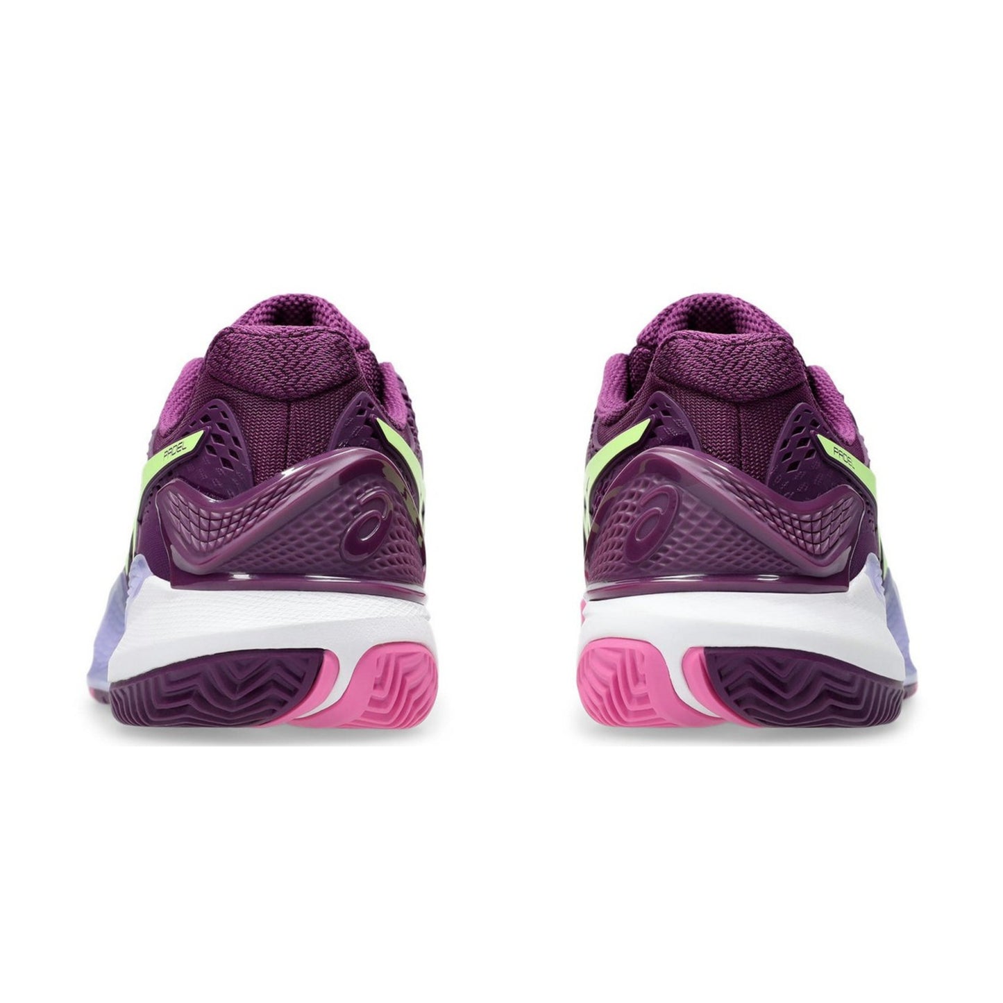 ASICS SHOE G-RESOLUTION 9 PADEL WN DEEP MAUVE/LIME GREEN (AW24)