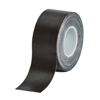 Roll of black Tourna tape on a white background