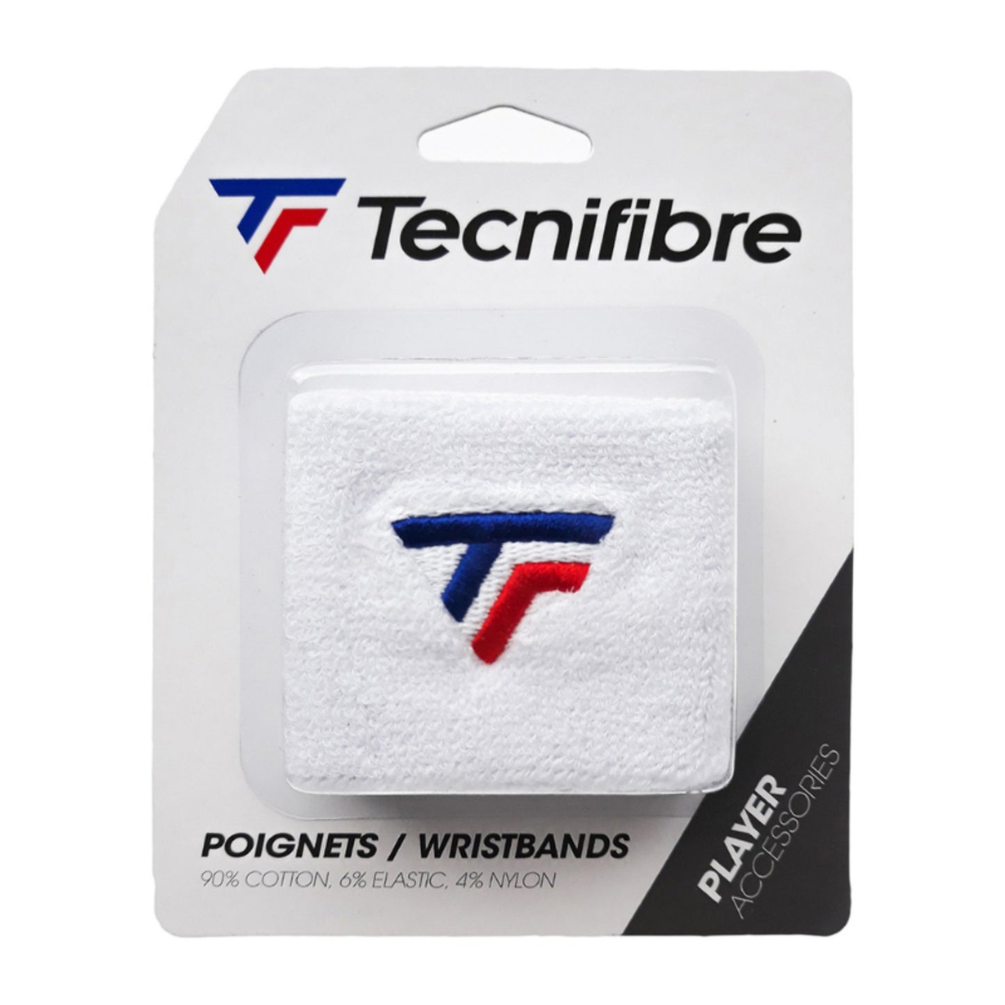 TECNIFIBRE WRISTBAND WHT (2)
