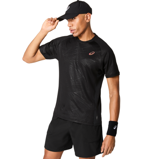 ASICS SHIRT TEE MATCH NIGHT ENERGY MN BLACK (AW25)