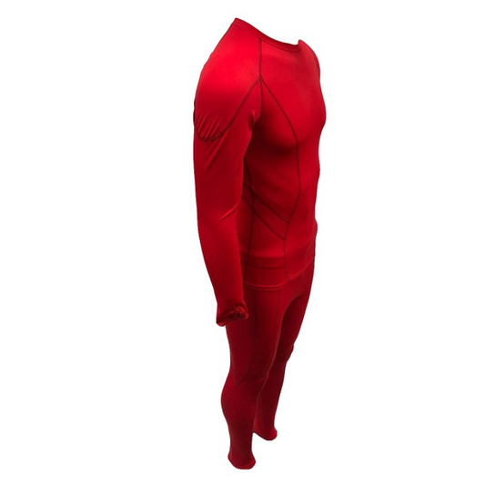 MITZUMA COMPRESSION LONG SLEEVE TOP AND PANTS RED