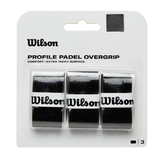 WILSON GRIP OVERGRIP PADEL PROFILE TACK BLK (3)