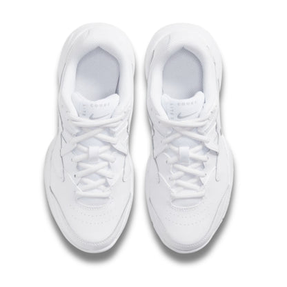 NIKE SHOE COURT LITE 2 KID WHITE/METALLIC SILVER (SS26)