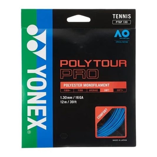 YONEX STRING POLYTOUR PRO 1.25MM 16G BLU SET