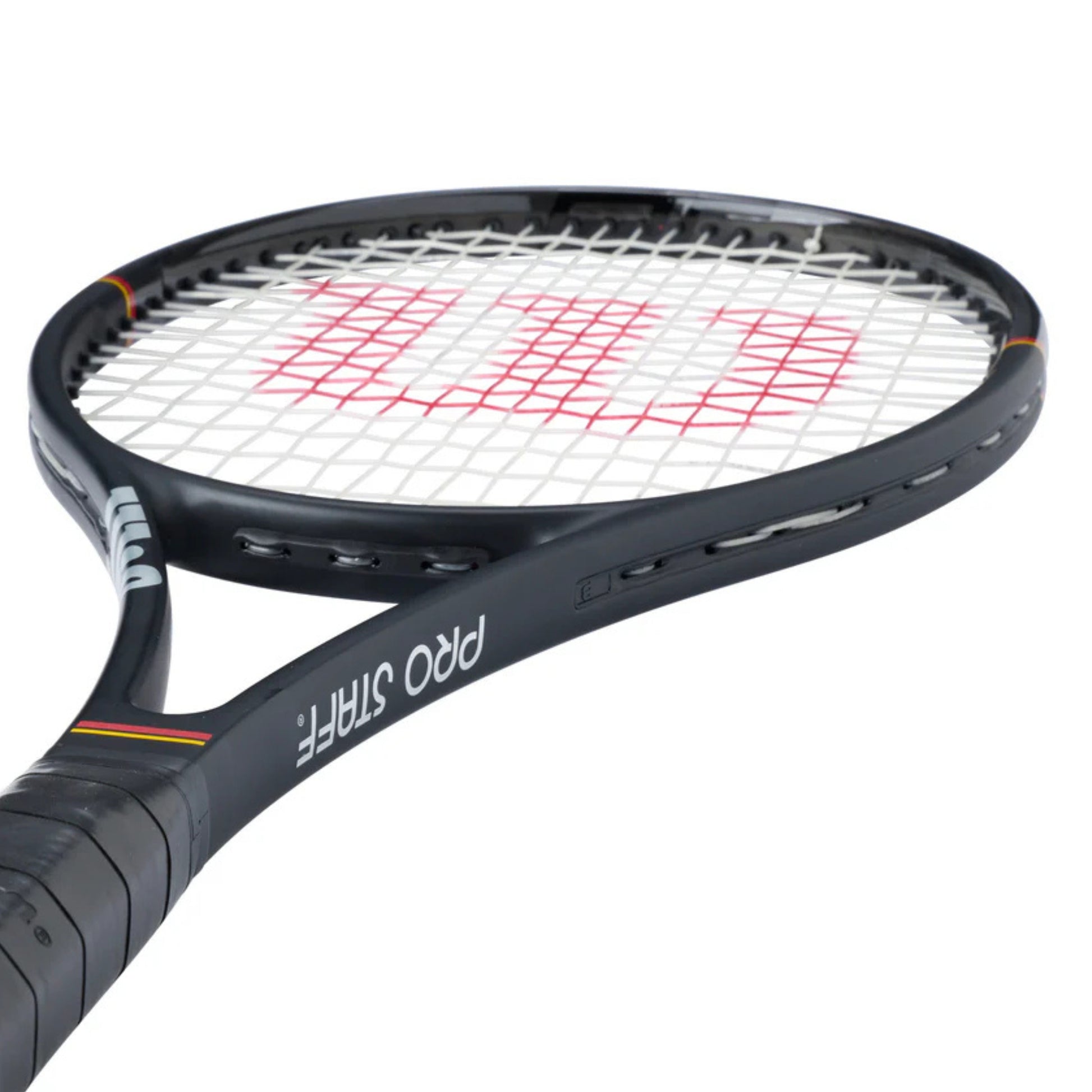 Tennis racket with Wilson branding on a white background