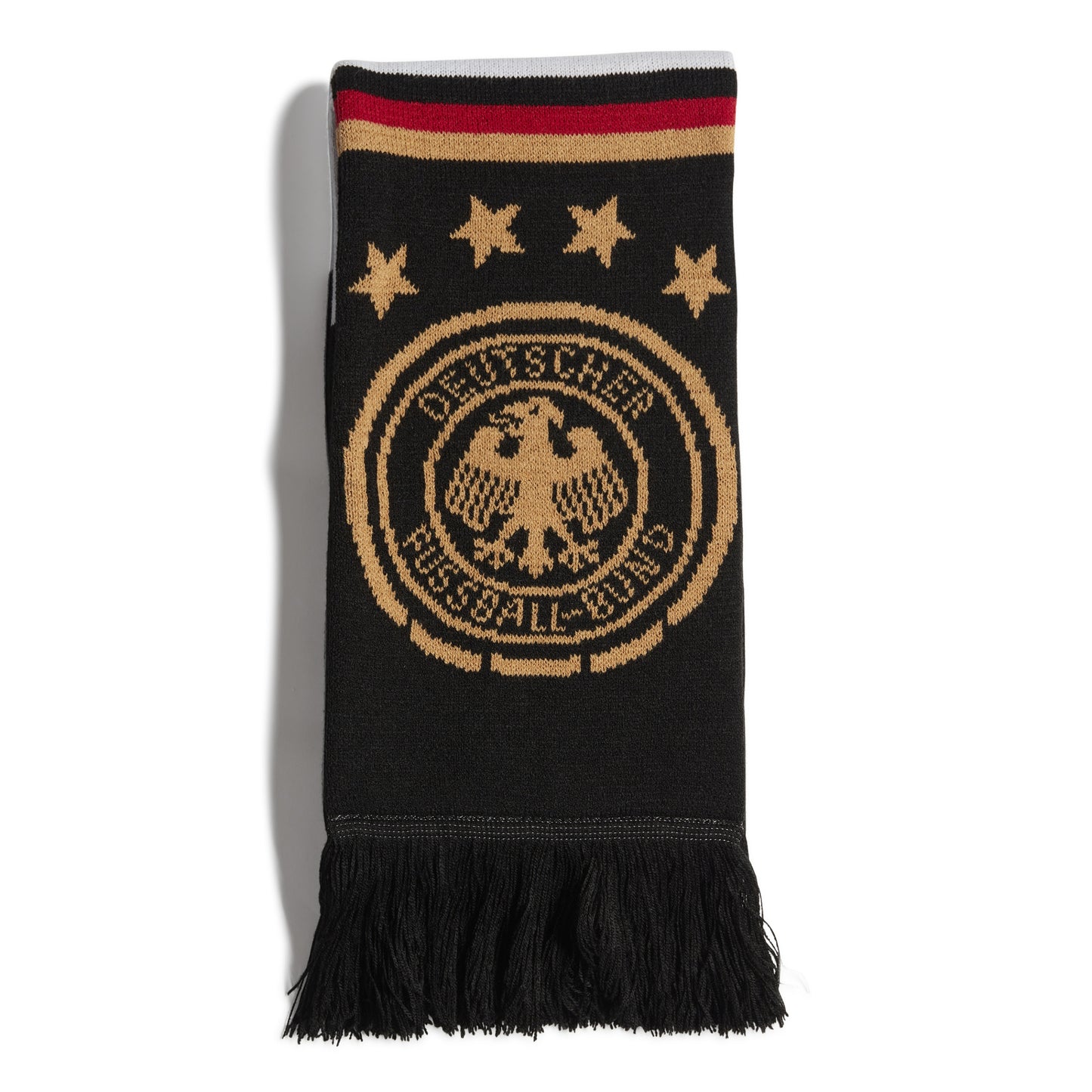 Black scarf with Germany eagle emblem and text on a white background