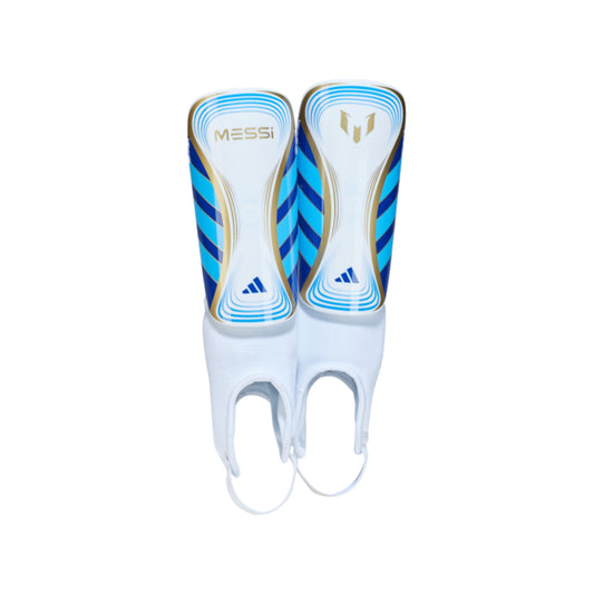 ADIDAS SHINGUARD SOCCER MESSI MATCH JNR WHITE/BLUE (SS24)