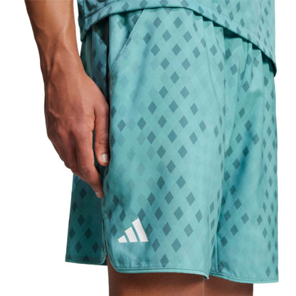 ADIDAS SHORT CLUB CLIMACOOL GRAPHIC 7INCH MN POWER TEAL/PRELOVED TEAL (AW25)
