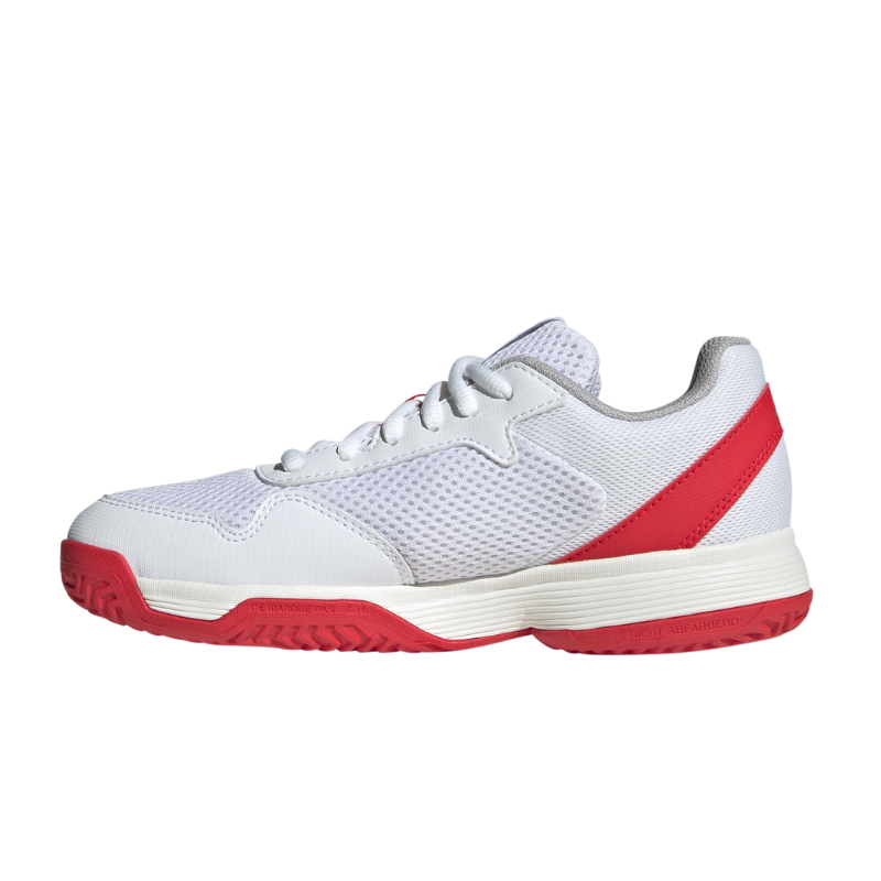 ADIDAS SHOE COURTFLASH KID CLOUD WHITE/LUCID RED (SS25)