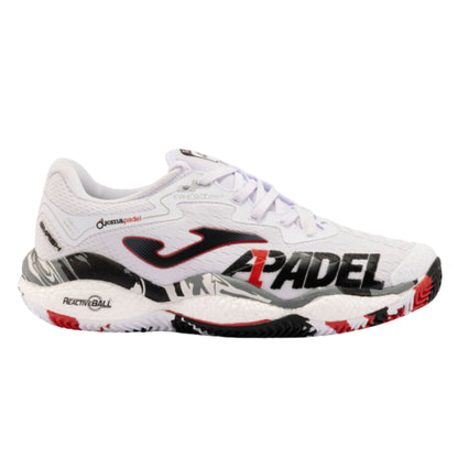 JOMA SHOE PADEL SMASH A1 MN WHITE/BLACK/RED (AW24)