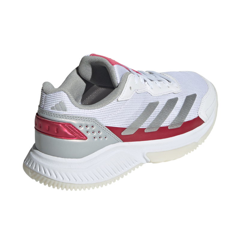 ADIDAS SHOE PADEL COURTQUICK WN CLOUD WHITE/SILVER METALLIC/LUCID PINK (SS25)