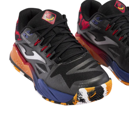 JOMA SHOE PADEL SPIN MN BLACK/RED/ORANGE (AW24)