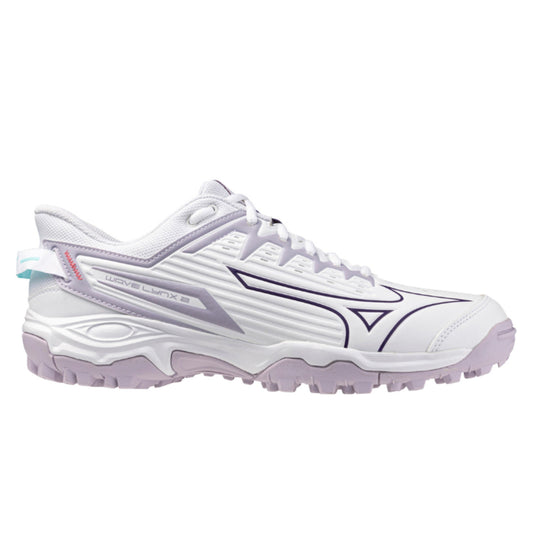 MIZUNO SHOE WAVE LYNX UNISEX WHITE/VIOLET INDIGO (SS25)