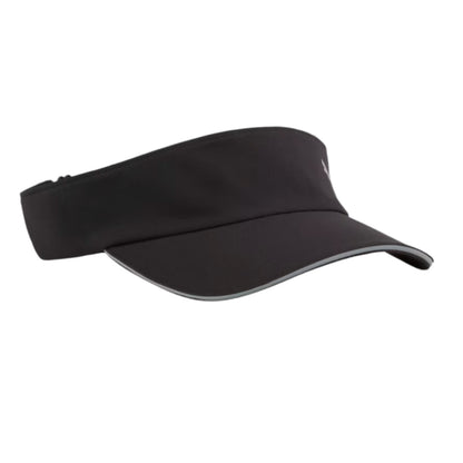 Black visor on a white background