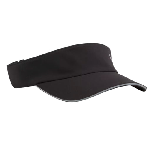 Black visor on a white background