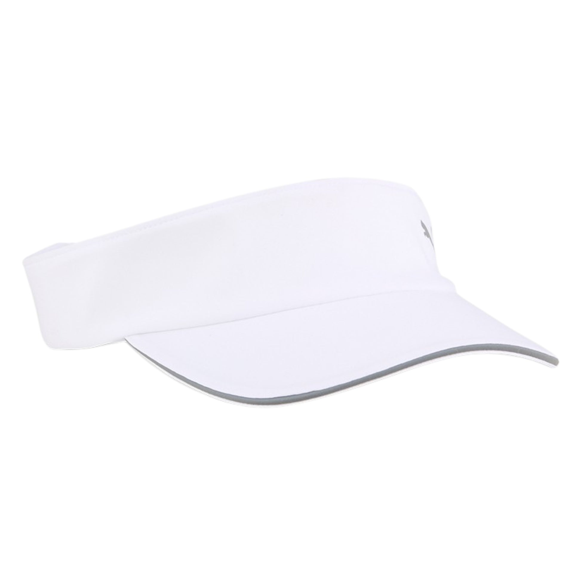 Puma White visor cap on a white background