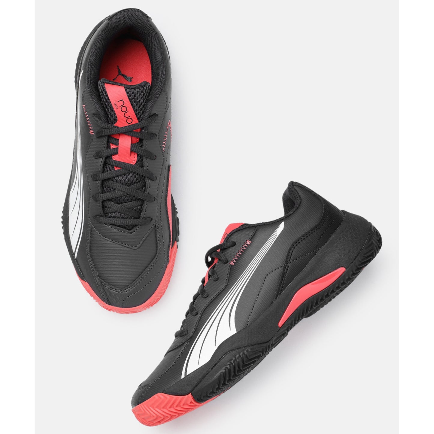 PUMA SHOE NOVA SMASH MN BLACK/RED (AW24)