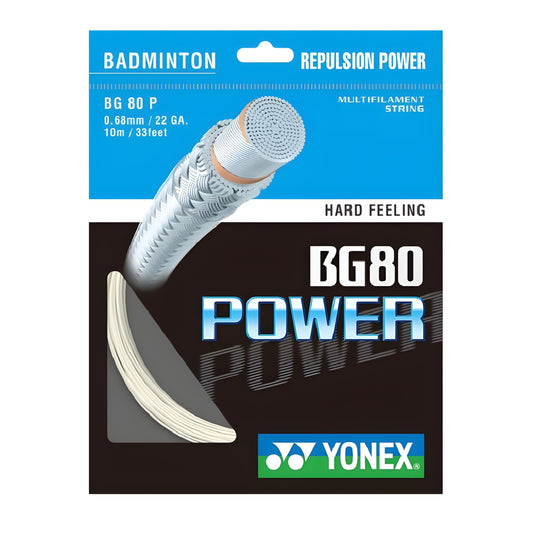 YONEX STRING BMT BG80 22G 0.68MM WHT SET