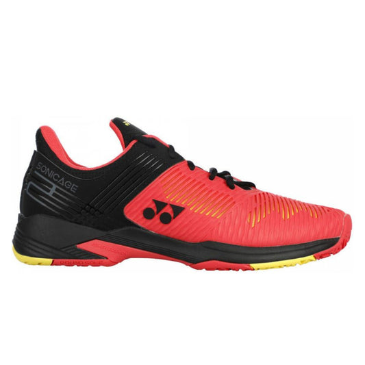 YONEX SHOE SONICAGE 2 CLAY MN RED/BLK (TBD)